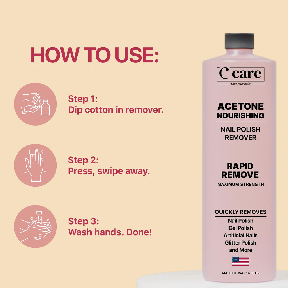 C CARE label detail highlighting nourishing components and ingredient focus