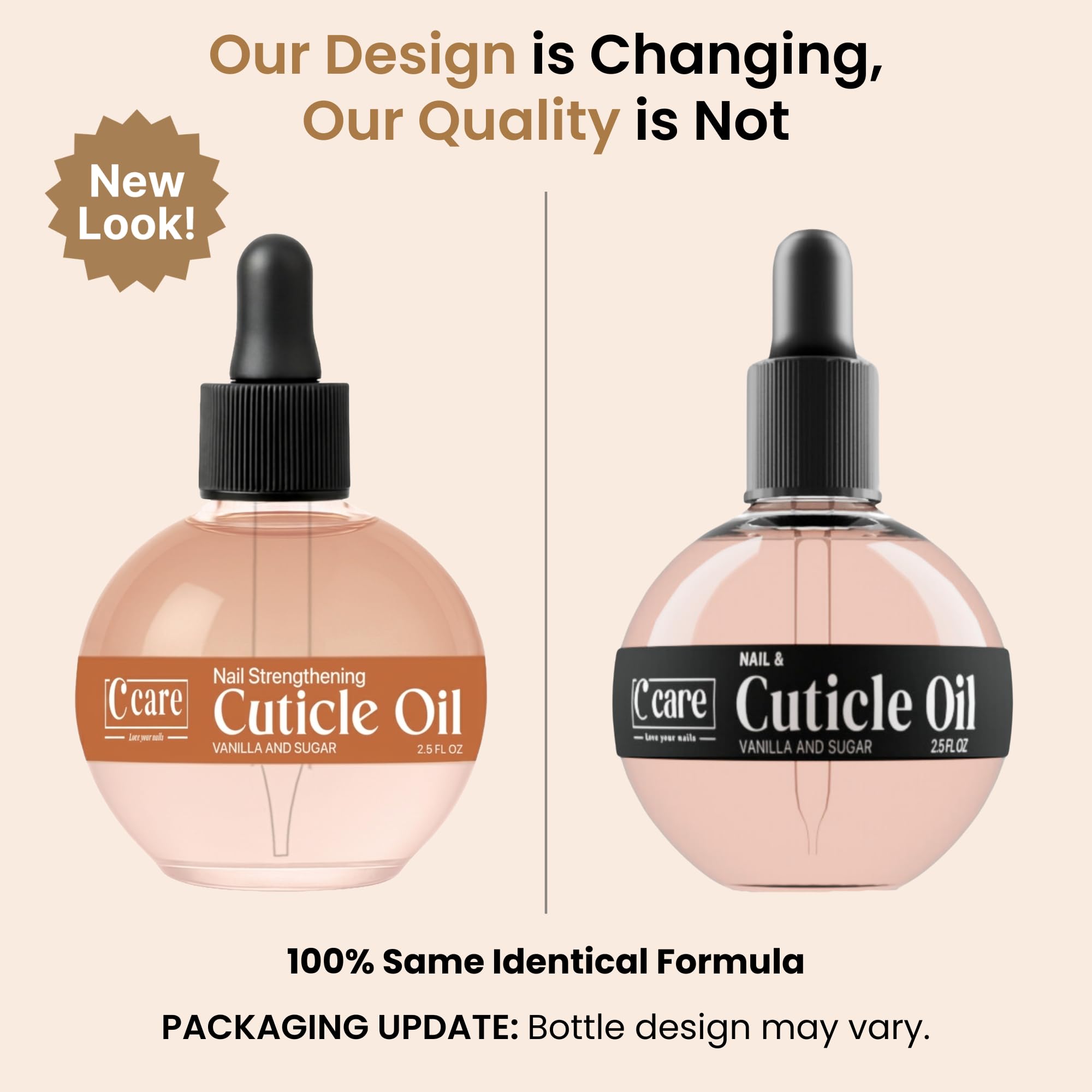 C CARE dropper applying oil to cuticle for precise hydration and repair