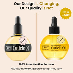 C CARE dropper dispensing oil onto fingertips for precise, low-waste application benefit
