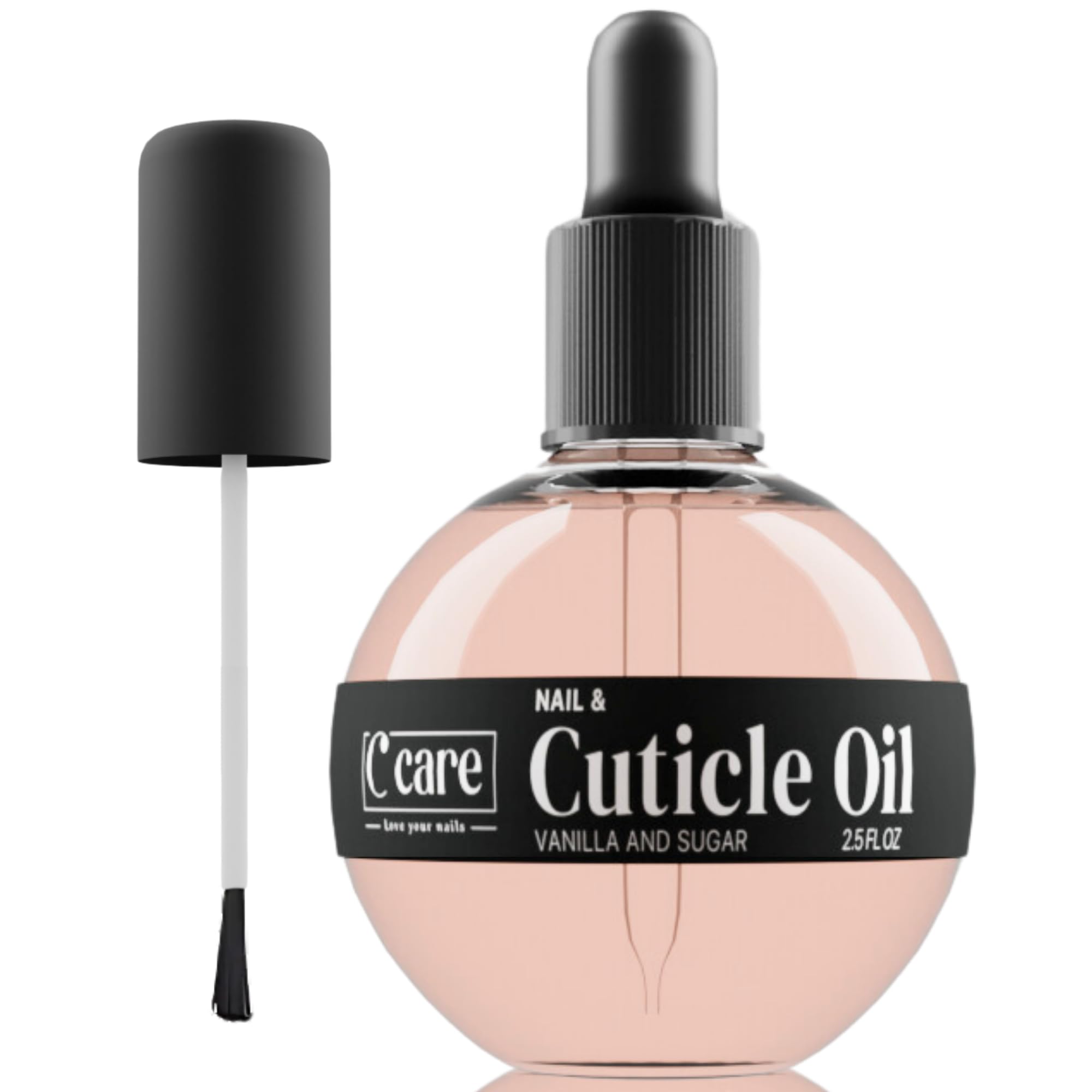 C CARE bottle front view showing vanilla and sugar scent and nourishing benefit