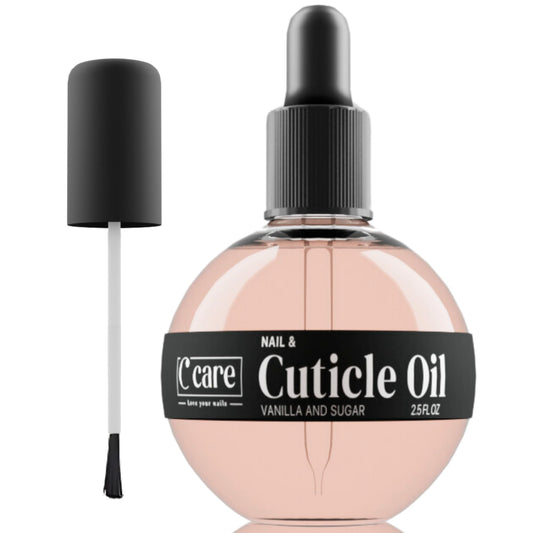 C CARE bottle front view showing vanilla and sugar scent and nourishing benefit