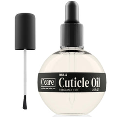 C CARE front bottle showing scent-free cuticle oil packaging and clean design benefit