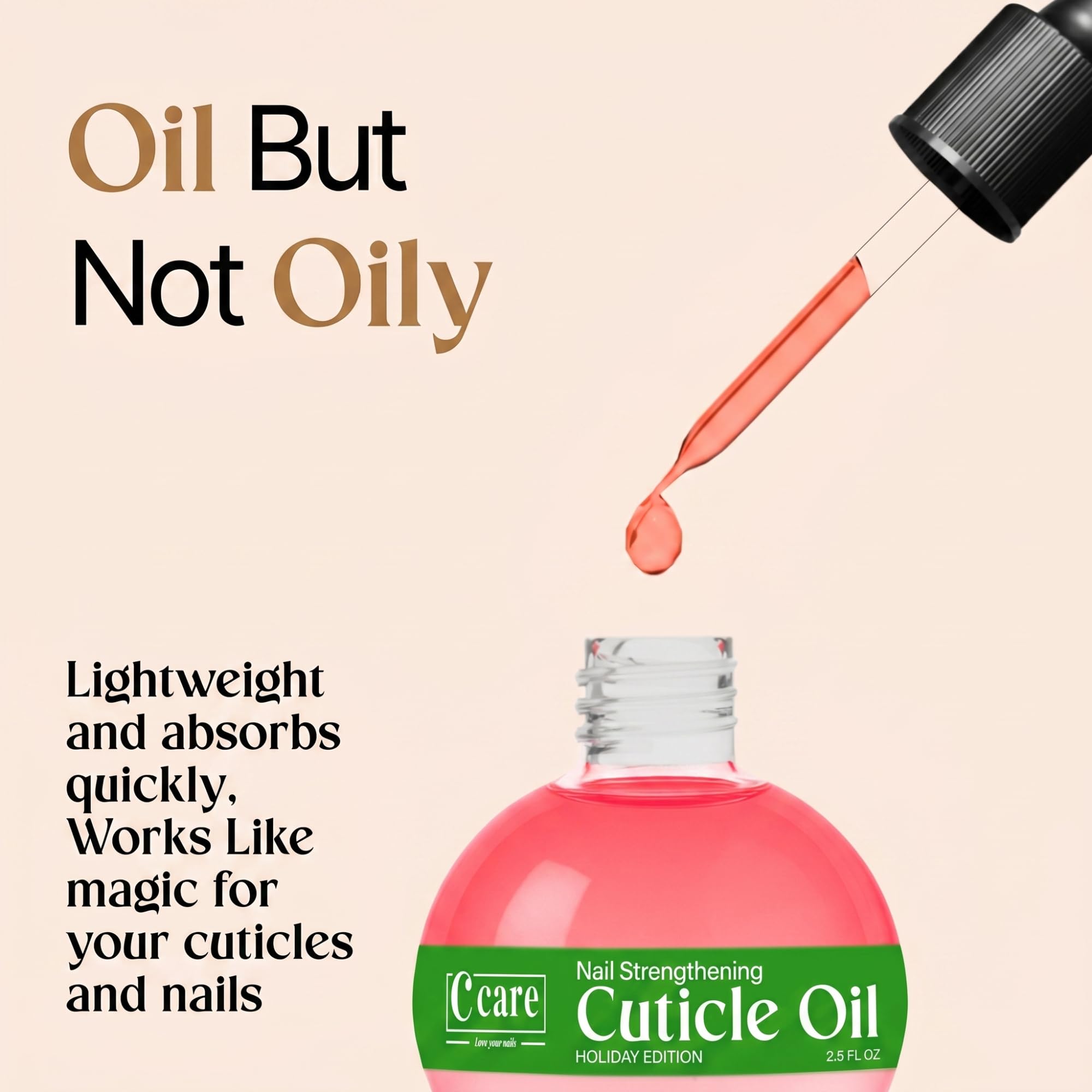 C CARE on bathroom vanity beside manicure tools for at-home spa benefit