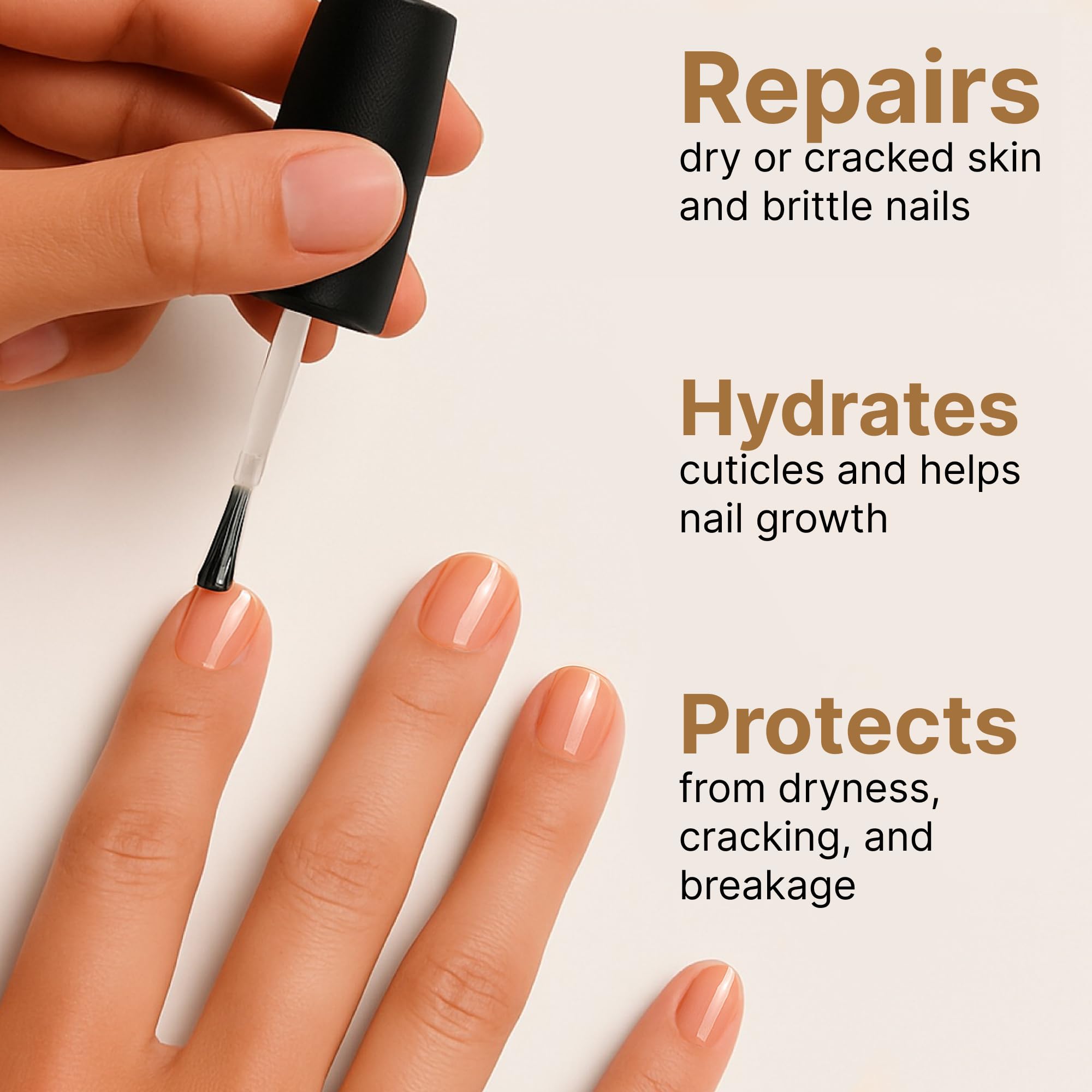 C CARE oil texture on skin demonstrating quick absorption and non-greasy feel