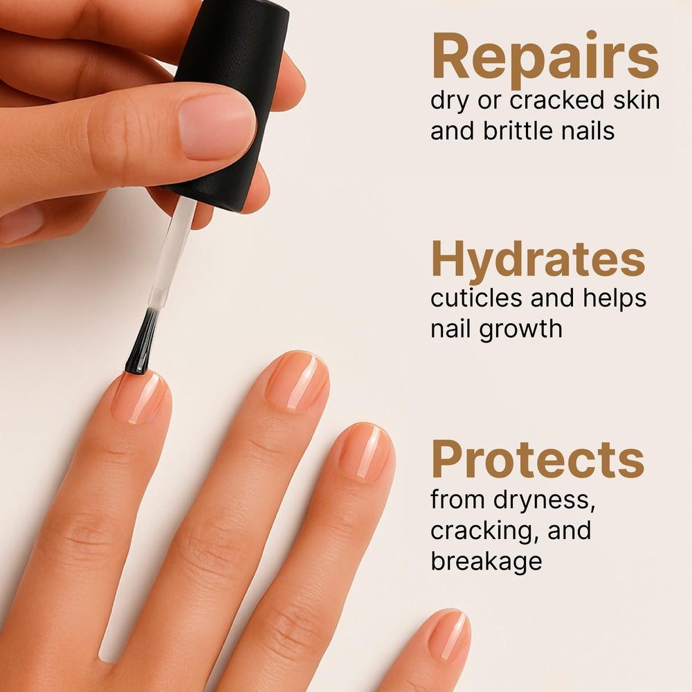 C CARE oil texture on skin demonstrating quick absorption and non-greasy feel