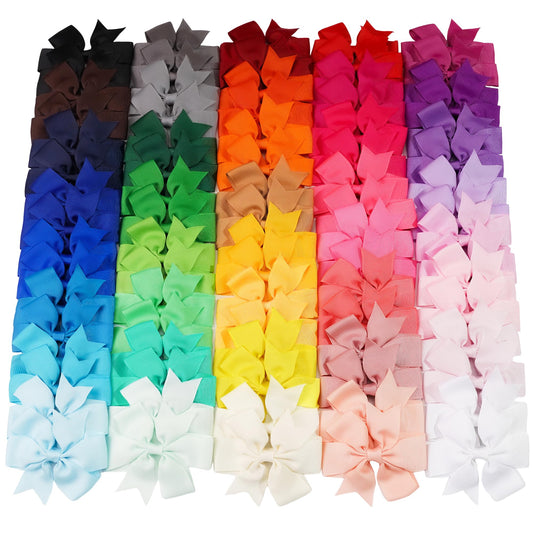CÉLLOT front packaging showing 80 hair bows and organized pairs for easy selection