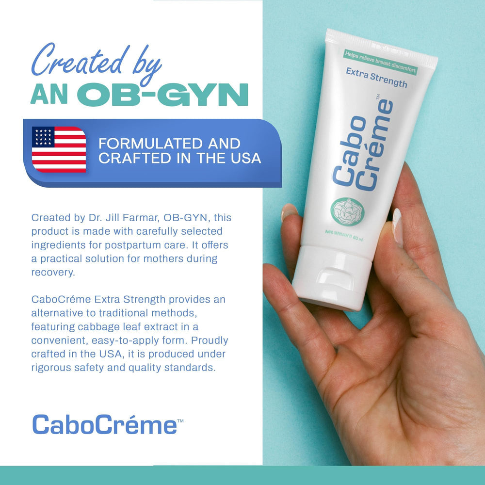 CaboCréme chilled in refrigerator for extra cooling relief and comfort