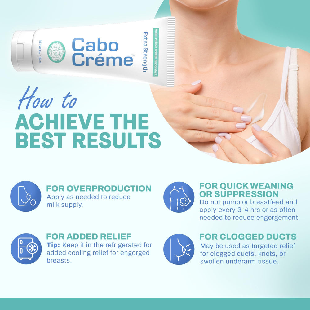 CaboCréme tube in hand demonstrating 2 oz portable size and travel convenience