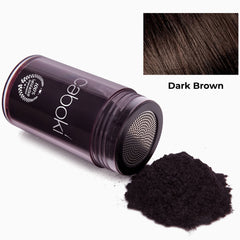 Caboki washout demonstration with shampoo showing easy removal benefit