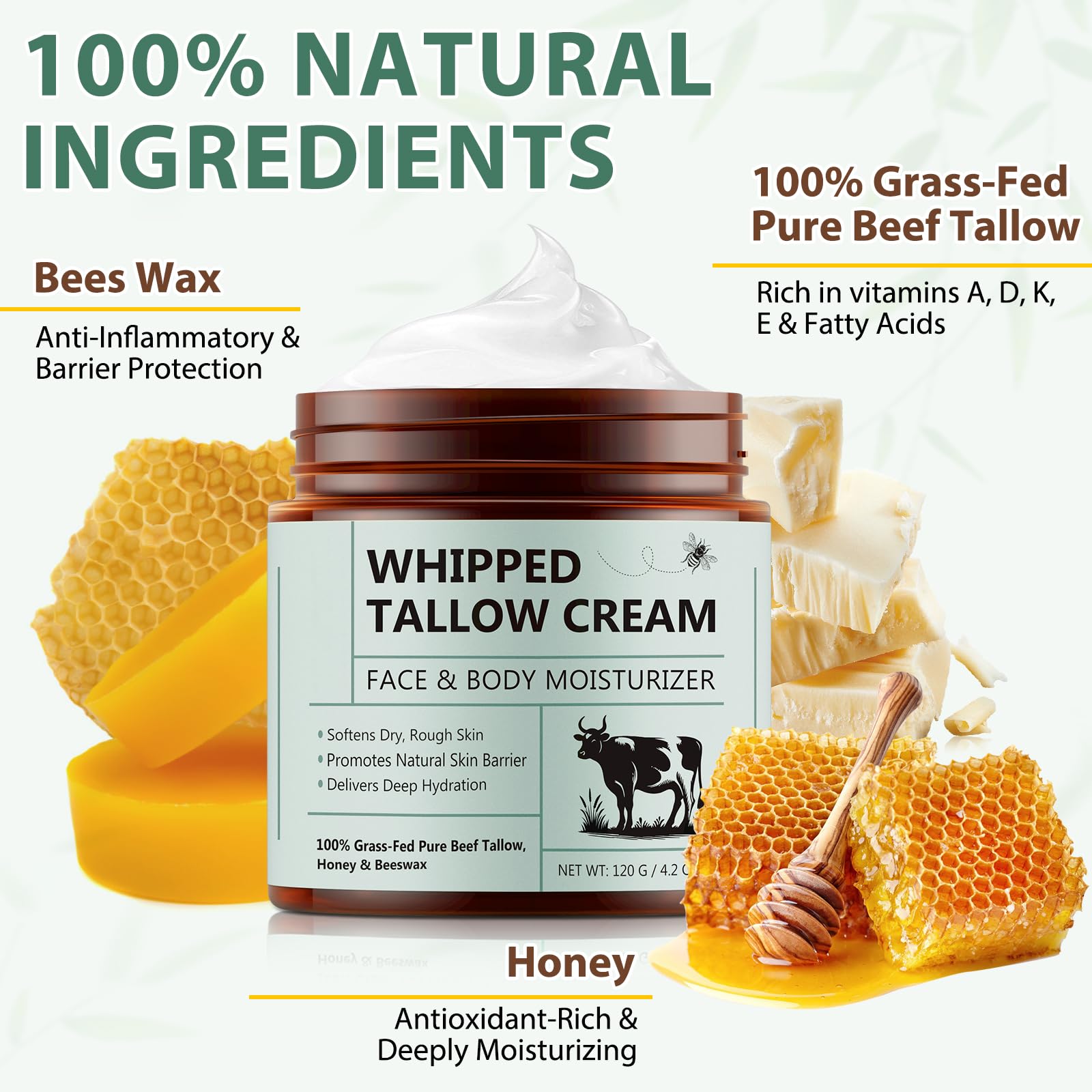 rubbed into hands and cuticles with Cacukn, illustrates deep hand and nail moisture