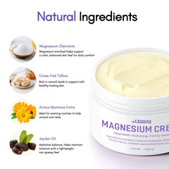 CADDISE label close-up showing ingredient clarity and trust benefit