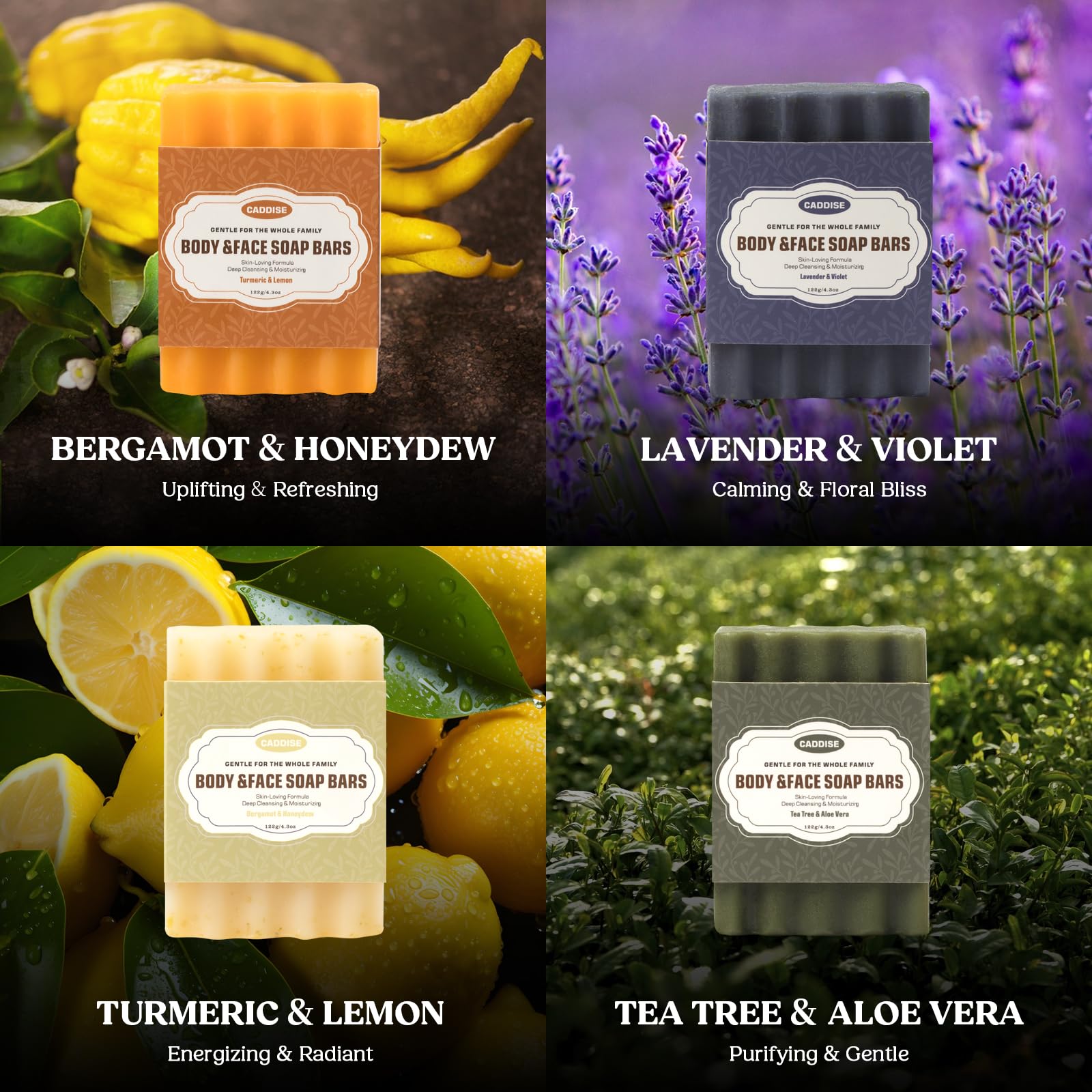 CADDISE label ingredients detail listing oils and butter for transparent formulation