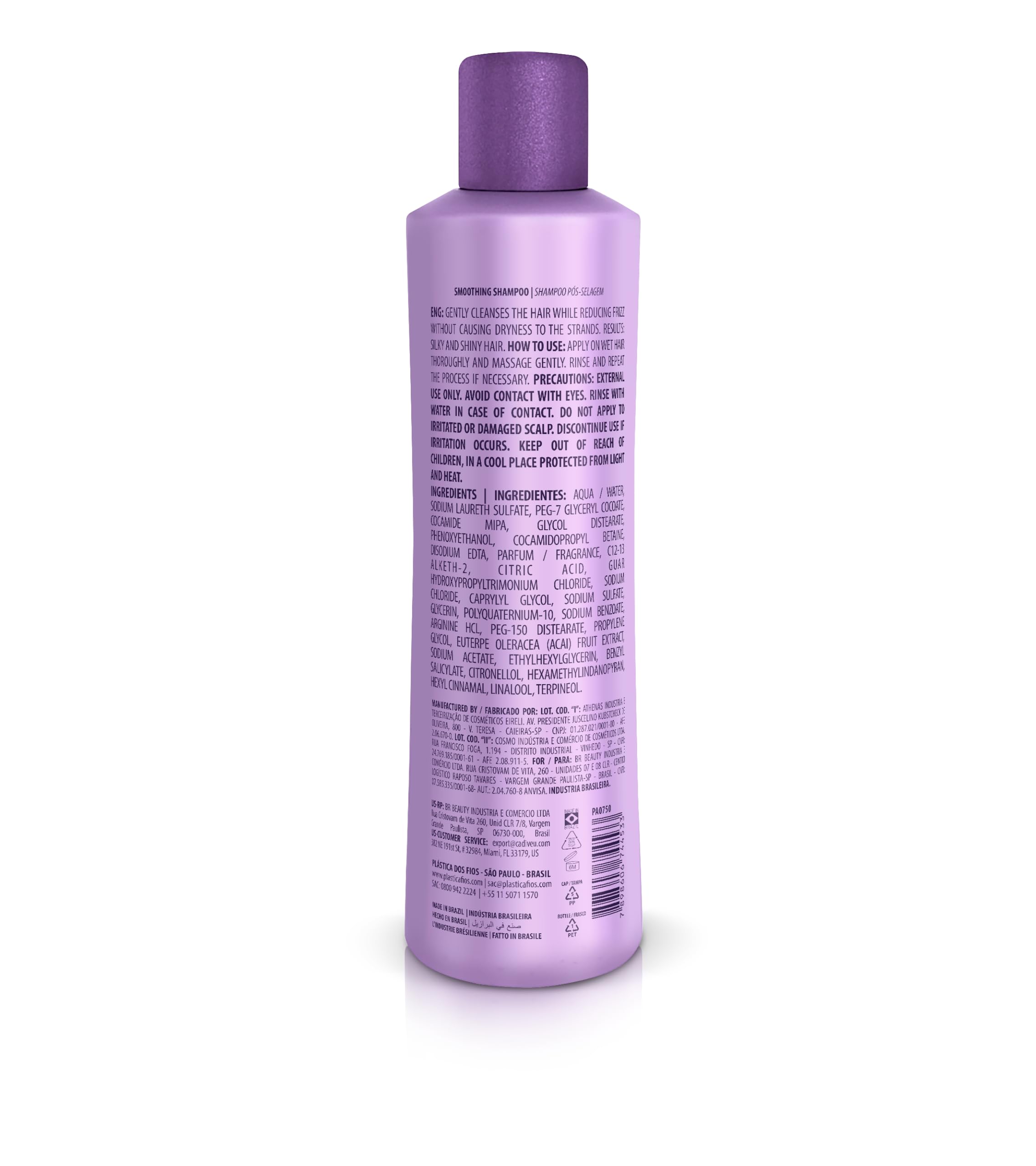 CADIVEU conditioner being poured to show creamy texture and smoother hair finish