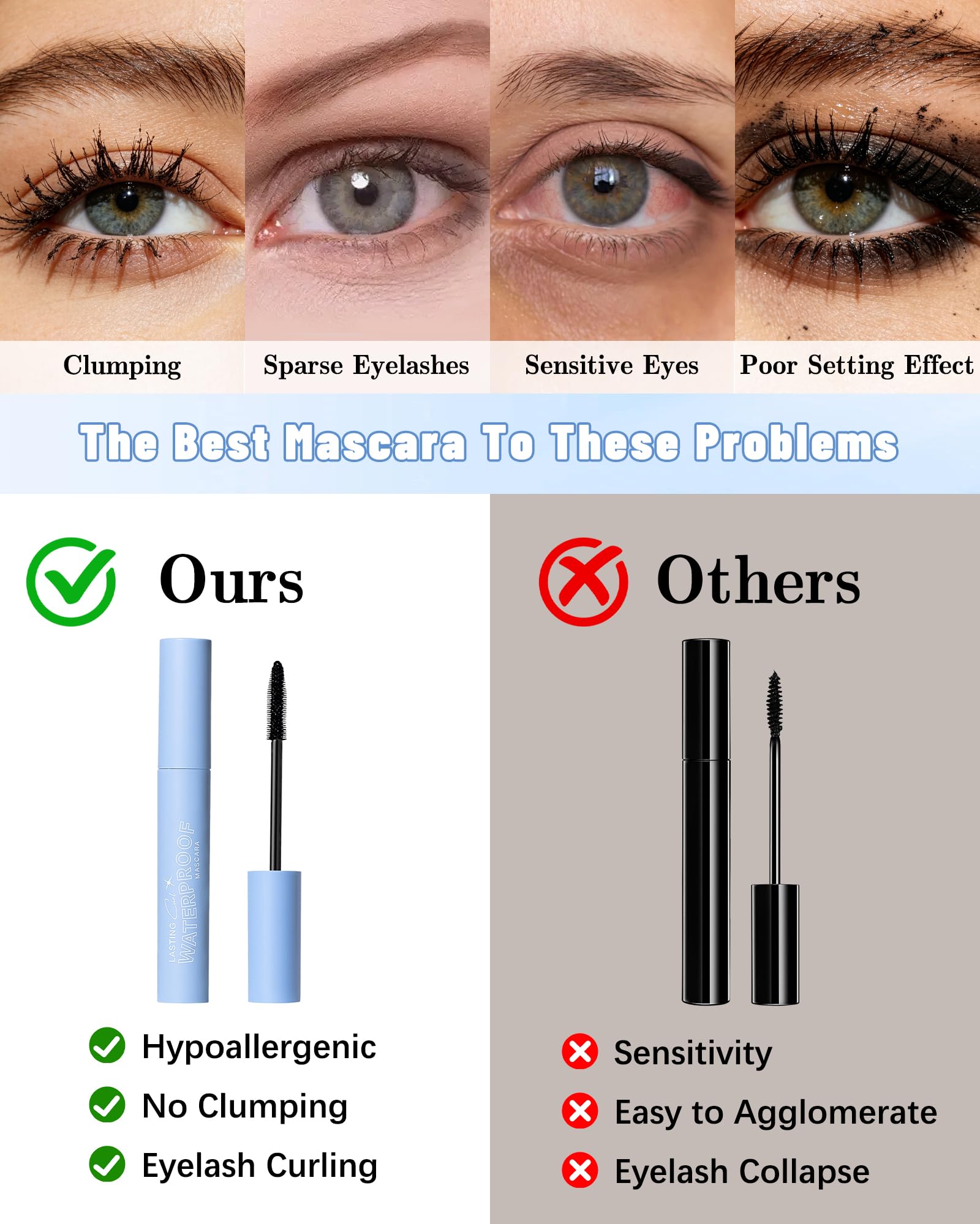 Caedelfly before and after lashes highlighting added length and volume