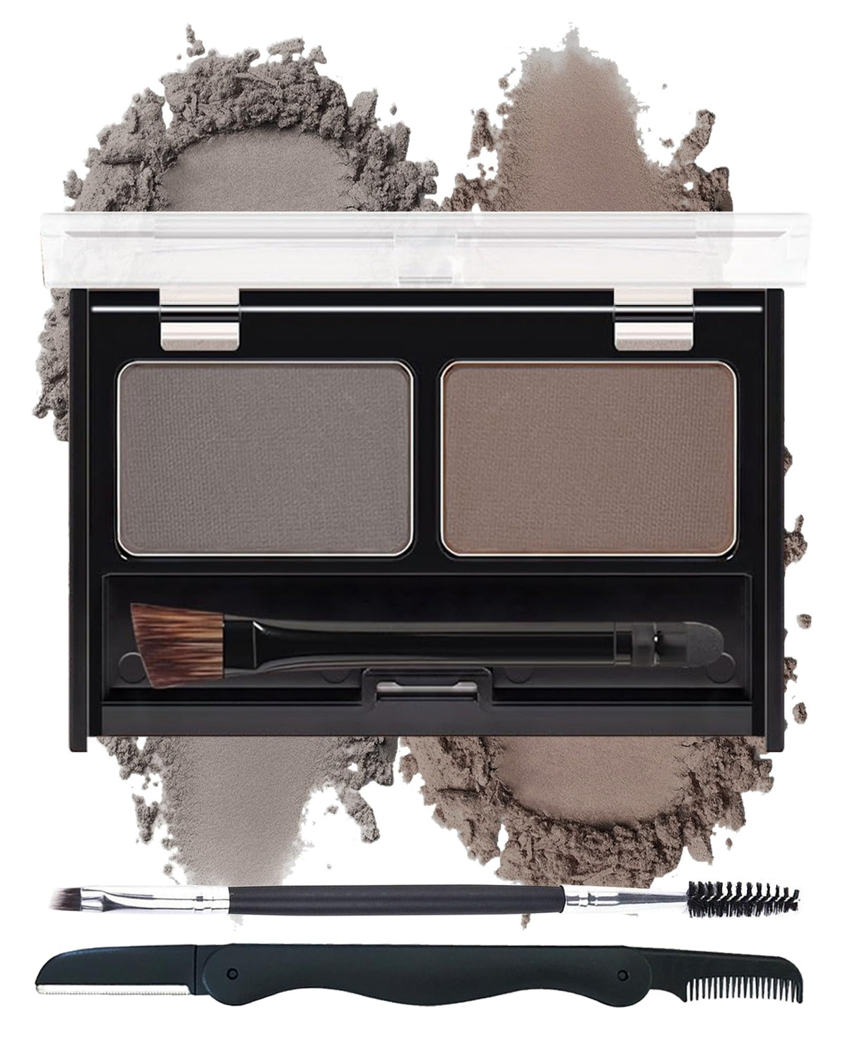 Caedelfly front compact palette showing sleek case and travel-friendly size benefit