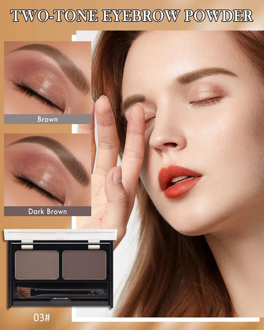 Caedelfly open palette with mini brush and double-head brush for precise application