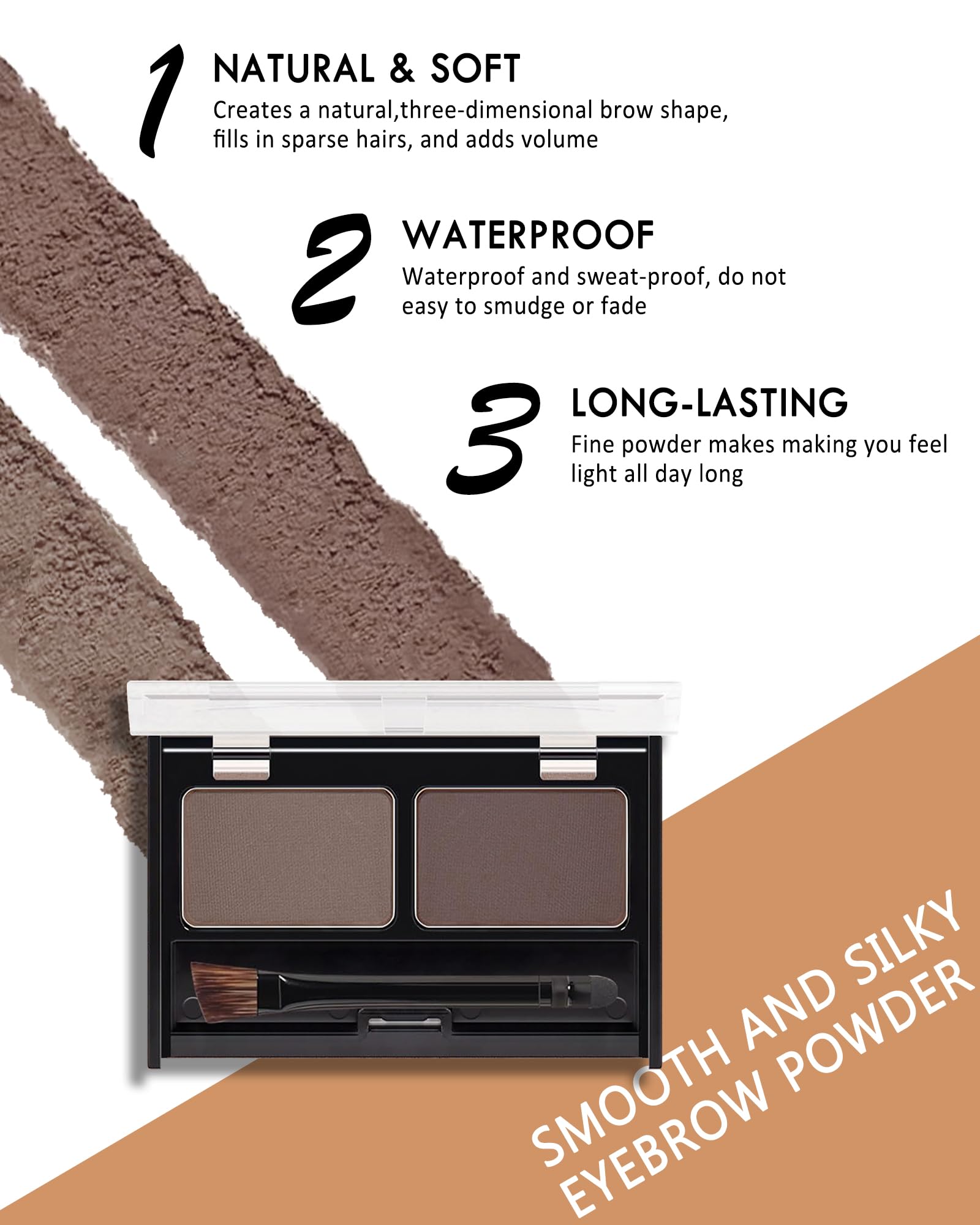 Caedelfly powder texture close-up demonstrating smooth pigmented application