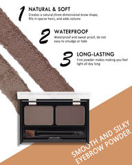 Caedelfly powder texture close-up demonstrating smooth pigmented application