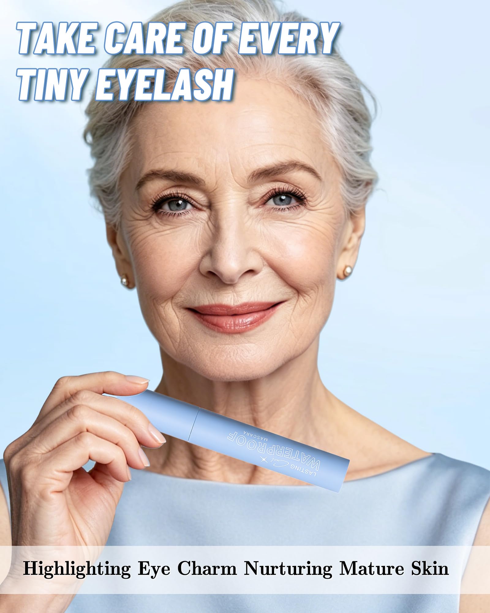 Caedelfly mascara texture swiped on skin showing smooth, non-clumping finish