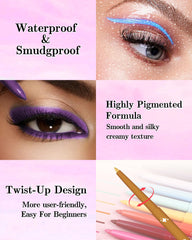 Caedelfly three pencils flat lay in a makeup bag showing portability benefit