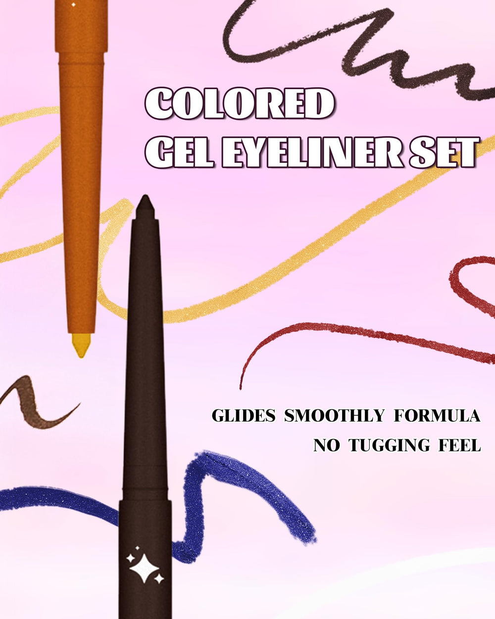 Caedelfly white pencil on waterline demonstrating clean brightening benefit