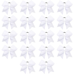 Caenagrion front packaging showing 18 white cheer bows, easy team outfitting