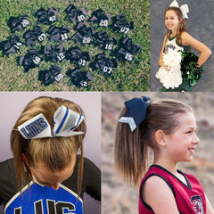 Caenagrion frosted bag with bows inside for organized team storage