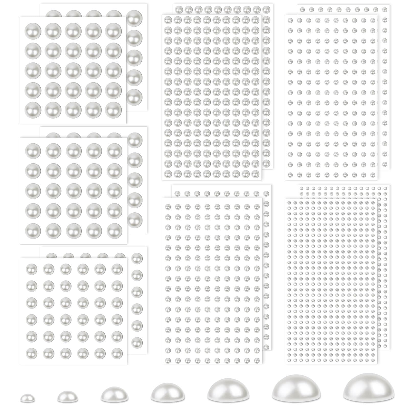 Caffox front packaging showing 14 pearl sticker sheets and quantity benefit
