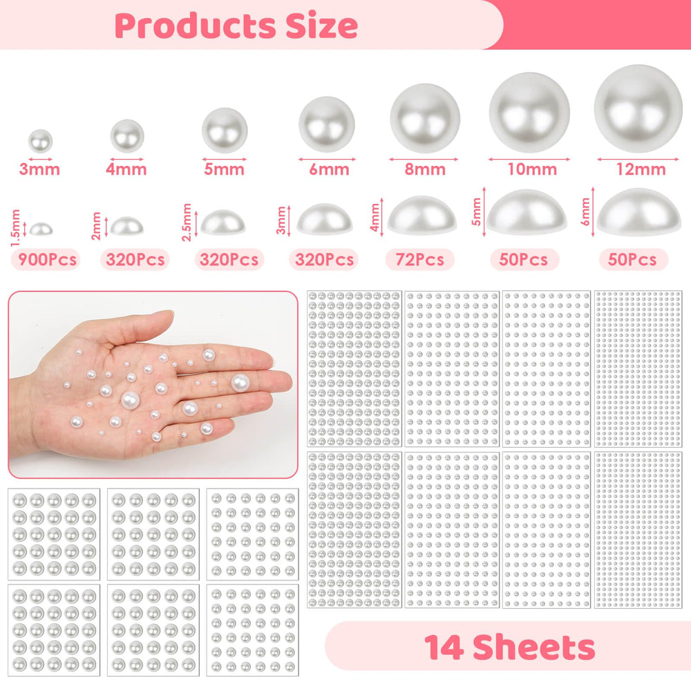 Caffox adhesive-backed pearl sheets peeled to show easy application benefit