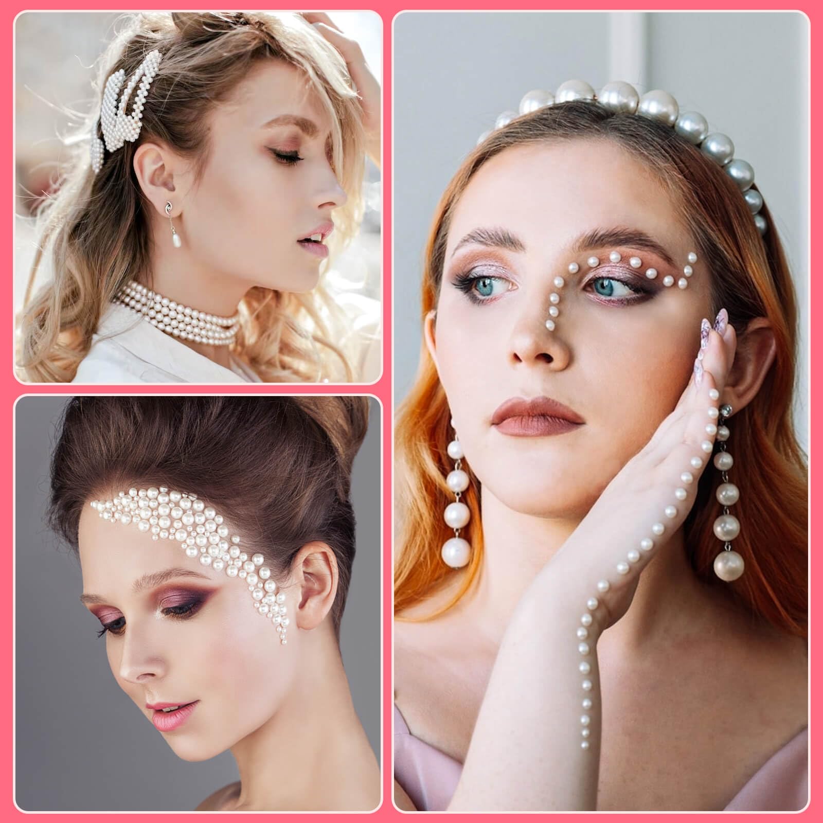 Caffox laid out pearls by size illustrating assortment and planning benefit