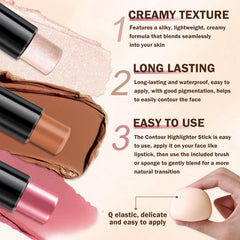 CAHIUYOA application on cheek showing natural contour and highlight blending
