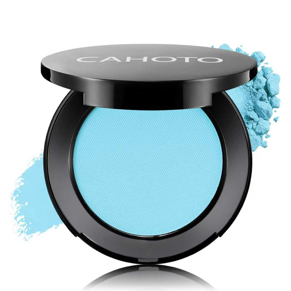 CAHOTO front-open compact showing light blue matte pan and clean packaging benefit: portable convenience