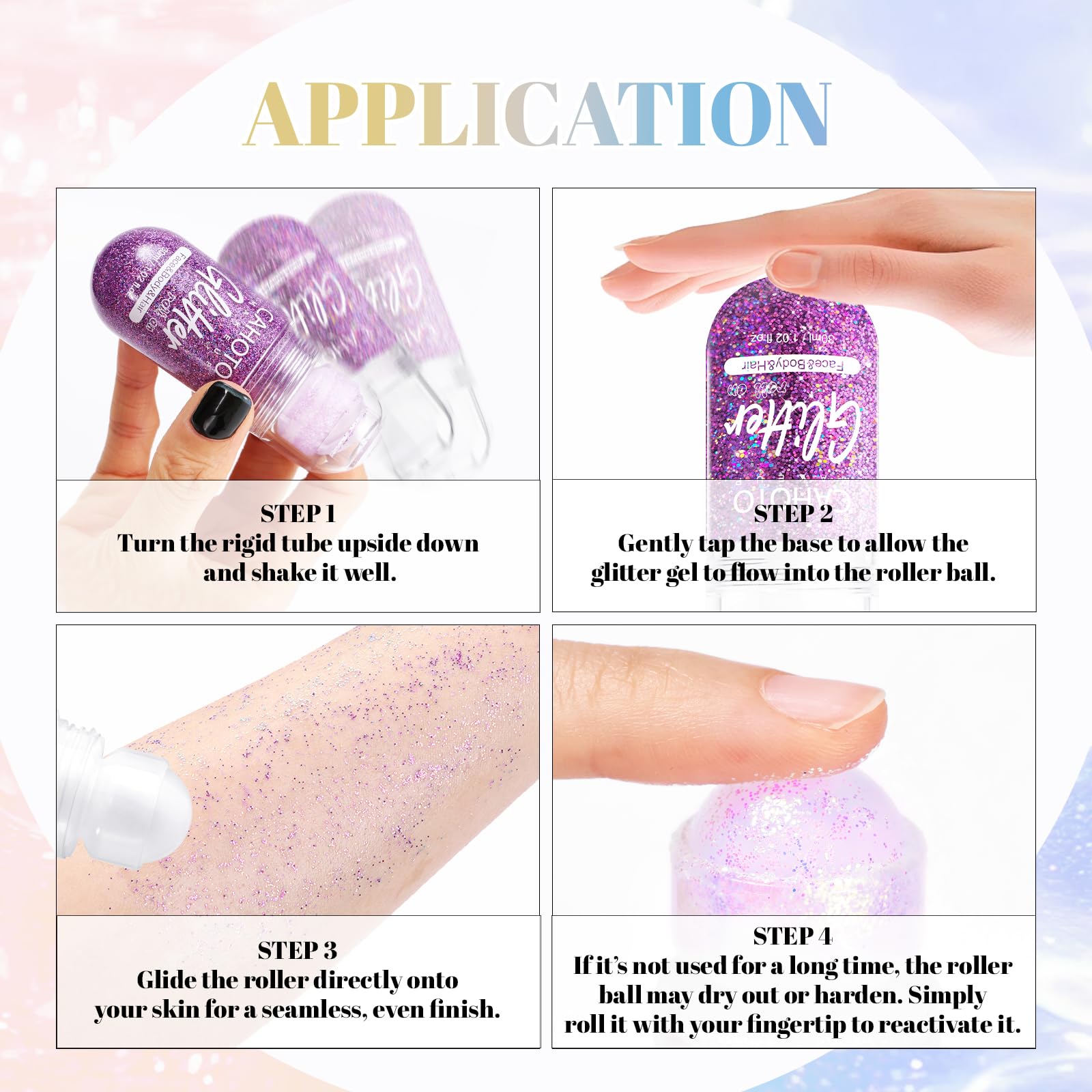 CAHOTO face application forehead highlight adding eye-catching shimmer