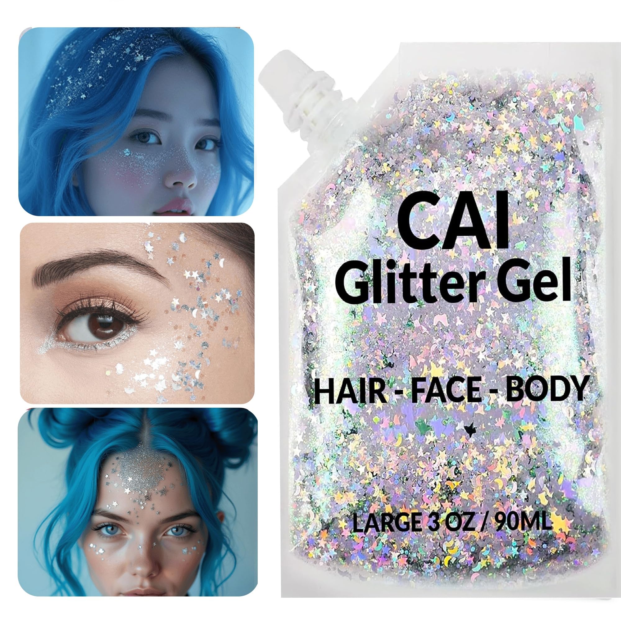 CAI BEAUTY NYC label close-up of ingredients and vegan cruelty-free claims