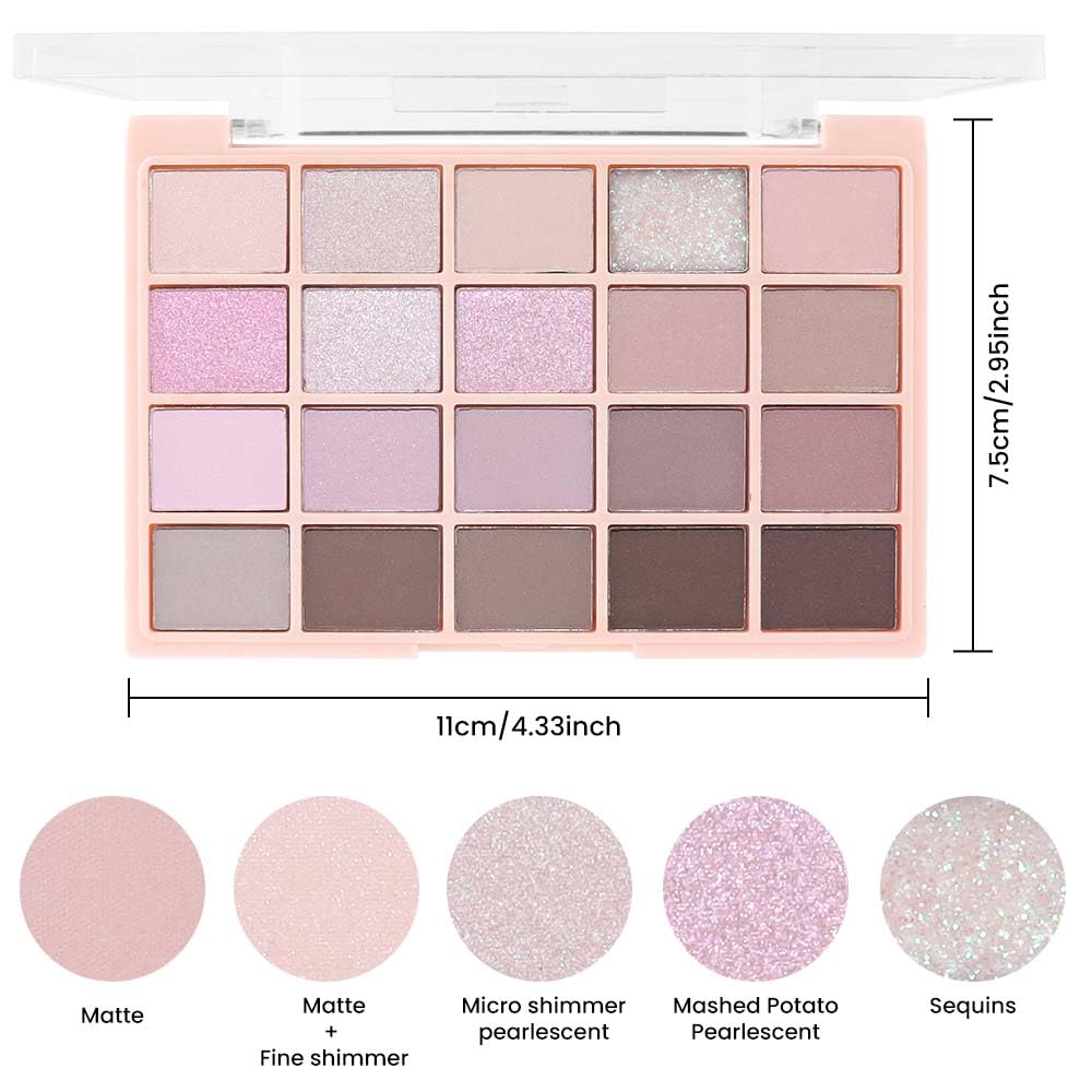CAKAILA applied eye look lifestyle photo showing wearable pink-purple makeup