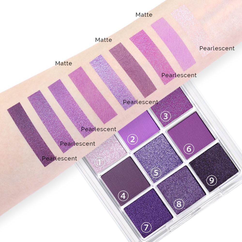CAKAILA applied on eyelid demonstrating shimmer payoff and crease definition