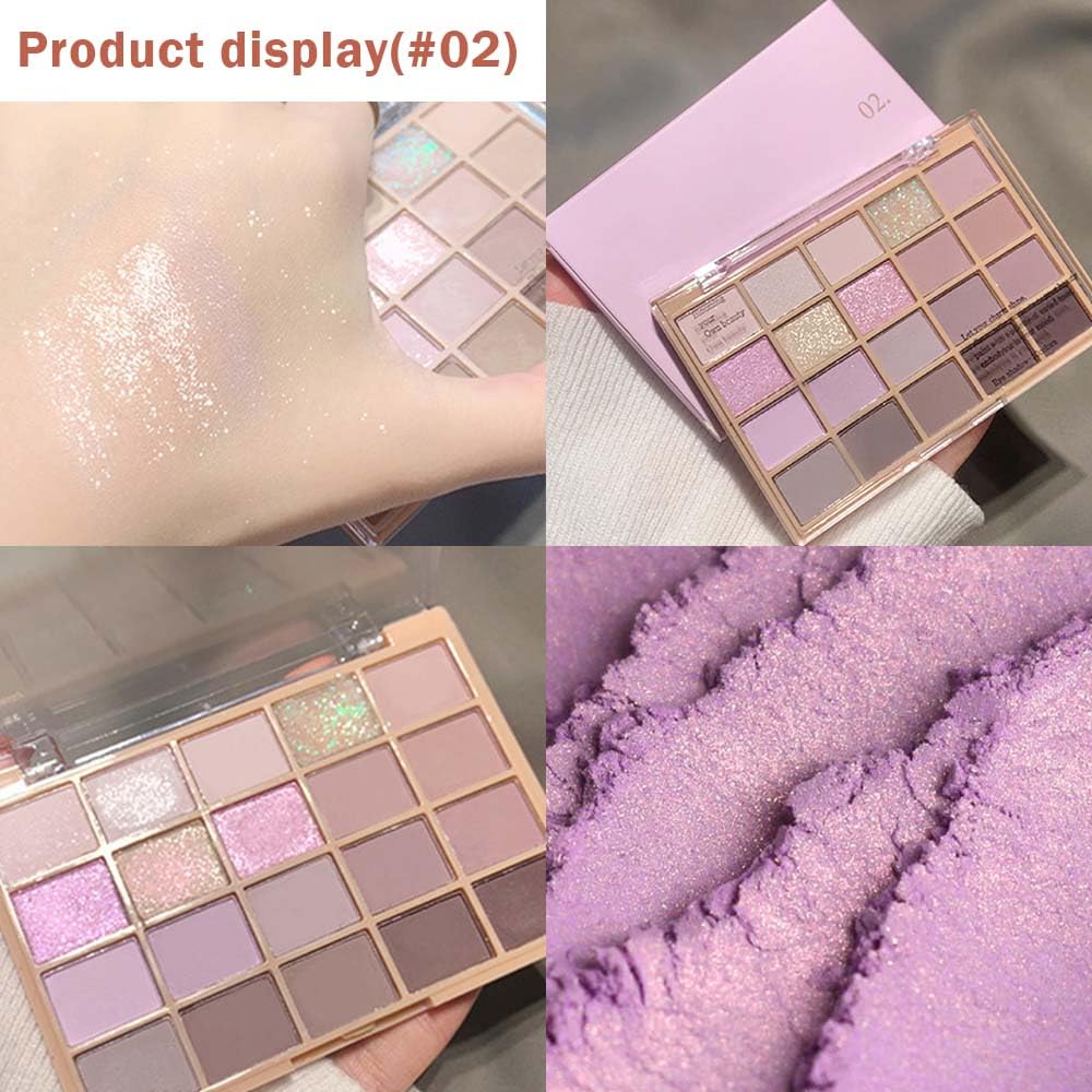 CAKAILA open palette top-down view showing all 20 matte and shimmer shades