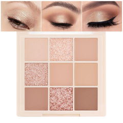 CAKAILA palette front view showing neutral shades and compact design benefit portability