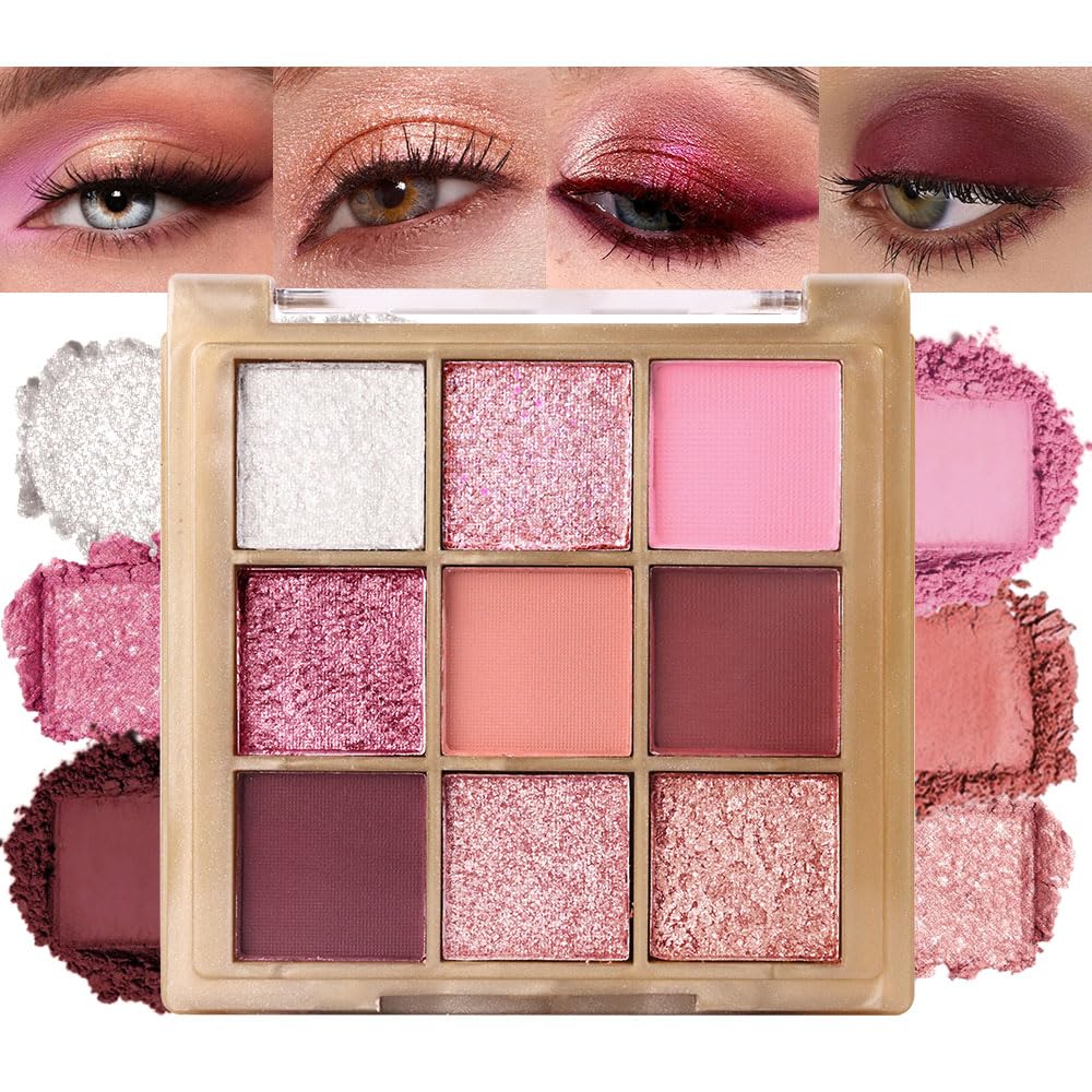 CAKAILA front view showing nine pink and neutral shades for versatile looks