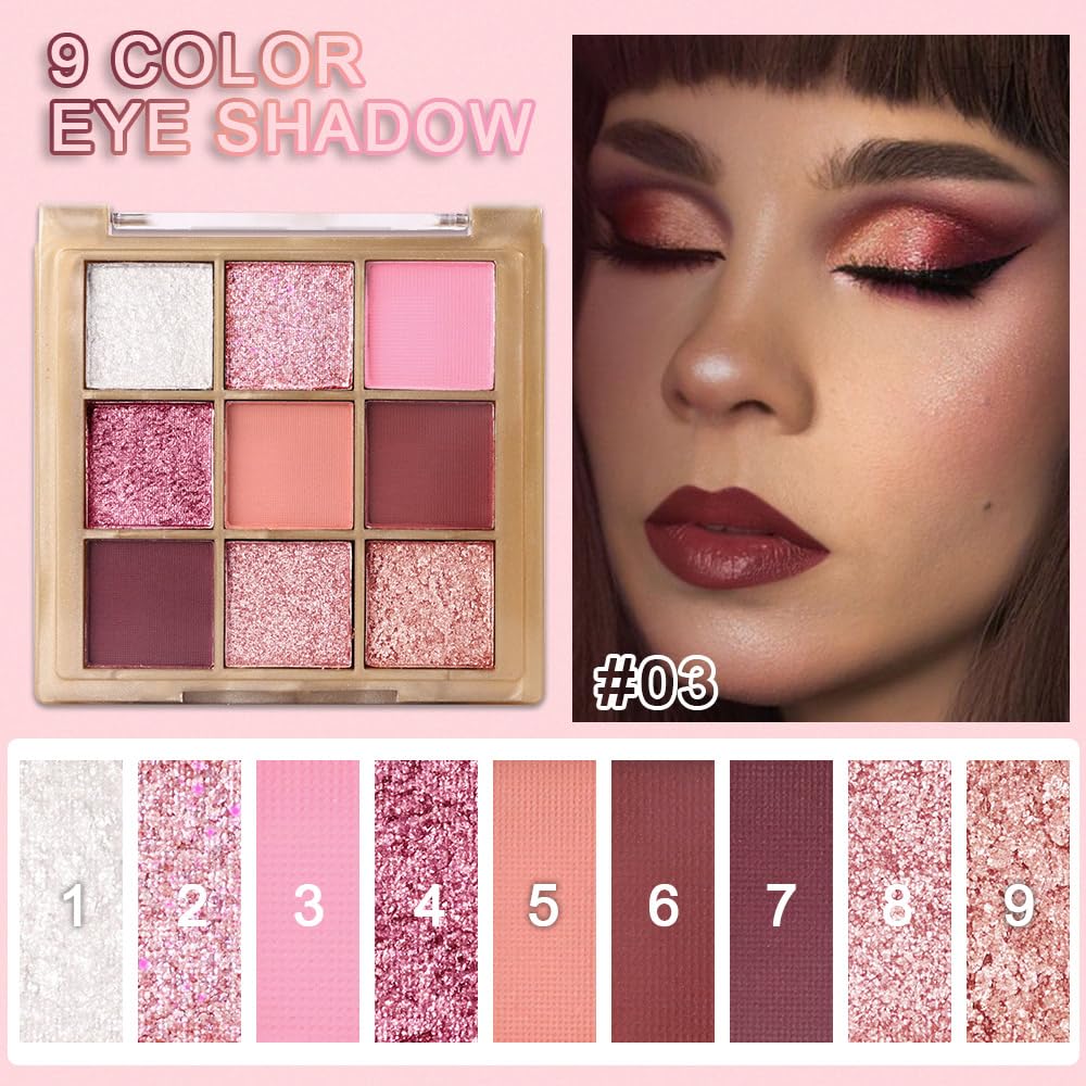 CAKAILA close-up of eyeshadow pans showing smooth texture and pigmentation benefit