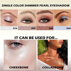 CAKAILA close-up shimmer shadow texture showing smooth blendability benefit