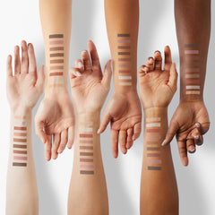 CAKAILA swatches on arm illustrating true pigment payoff