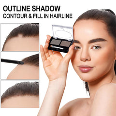 CAKAILA swatches on skin demonstrating blendable natural brow tones