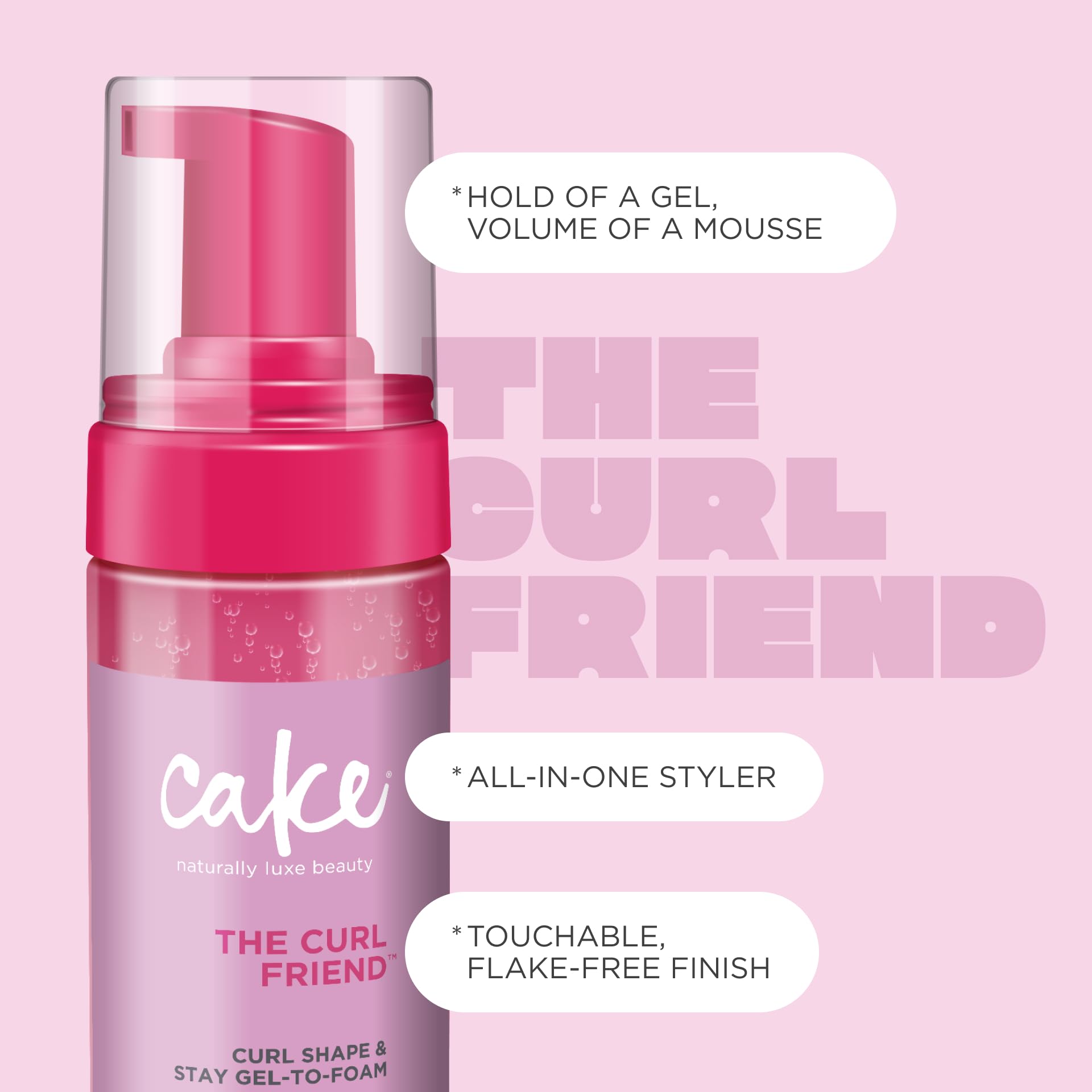 Cake Beauty applied to damp curly hair in shower, illustrating how to distribute product