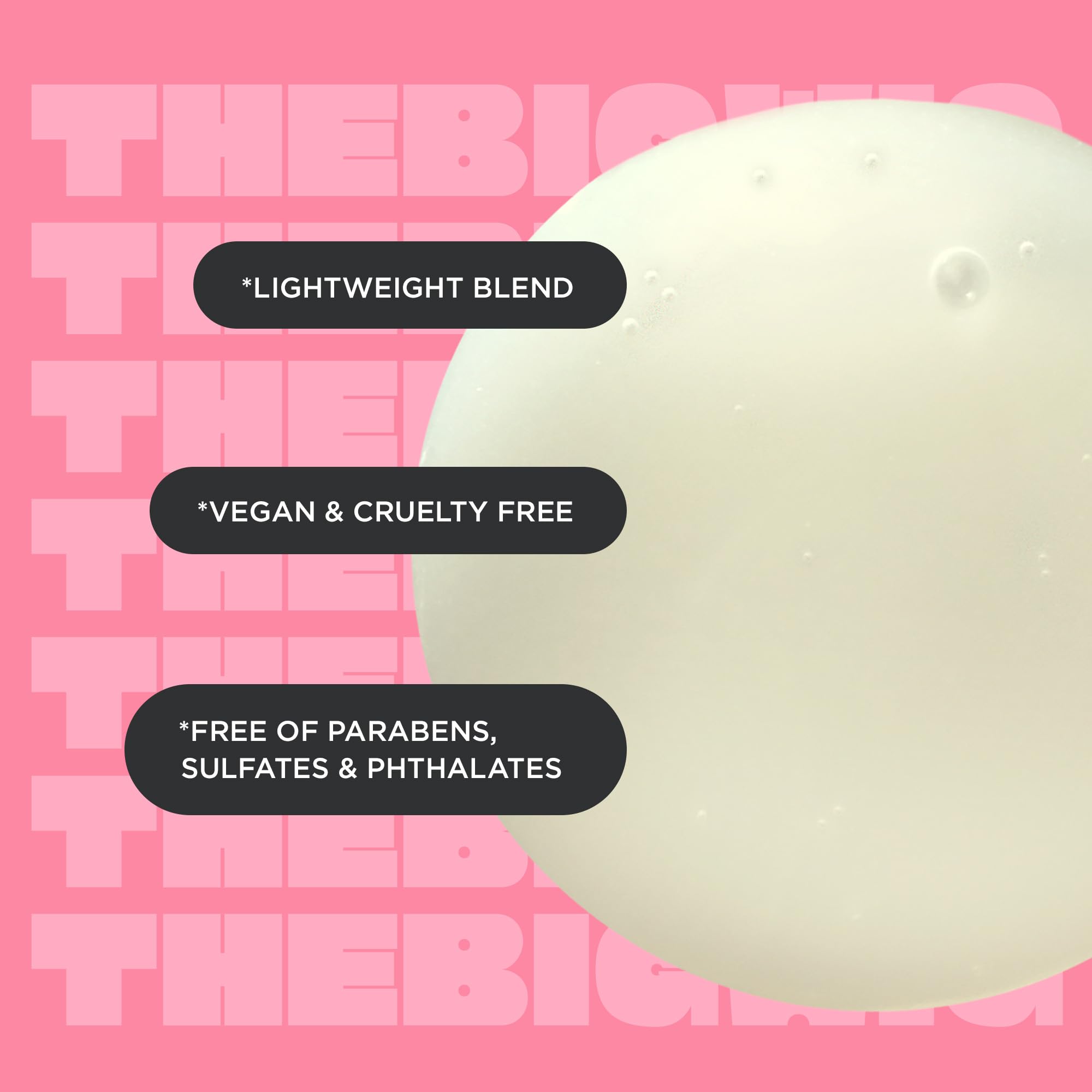 Cake Beauty Big Wig shampoo lather in hands demonstrating lightweight foam and gentle cleansing