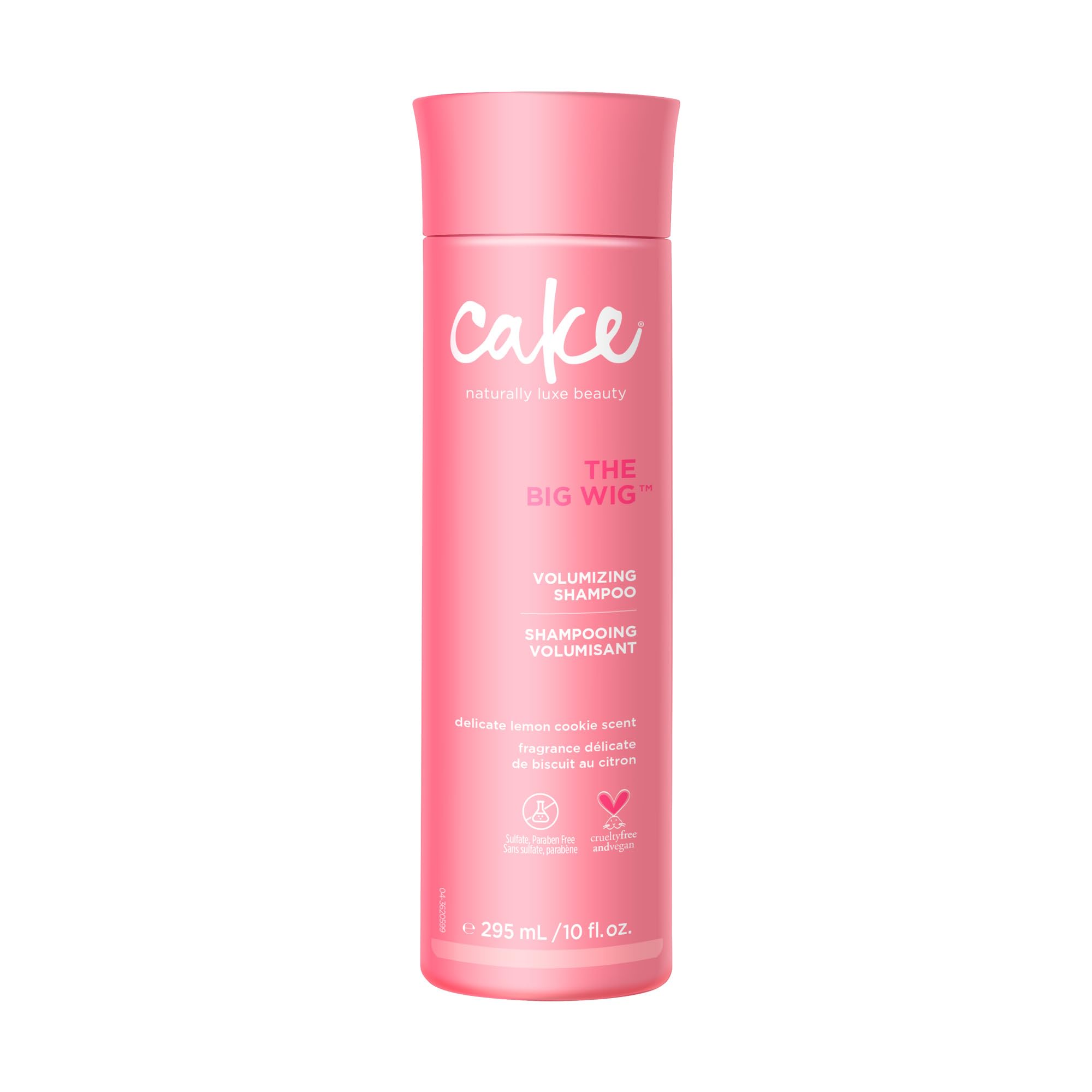 Cake Beauty Big Wig front bottle showing label and size for easy identification and shelf appeal