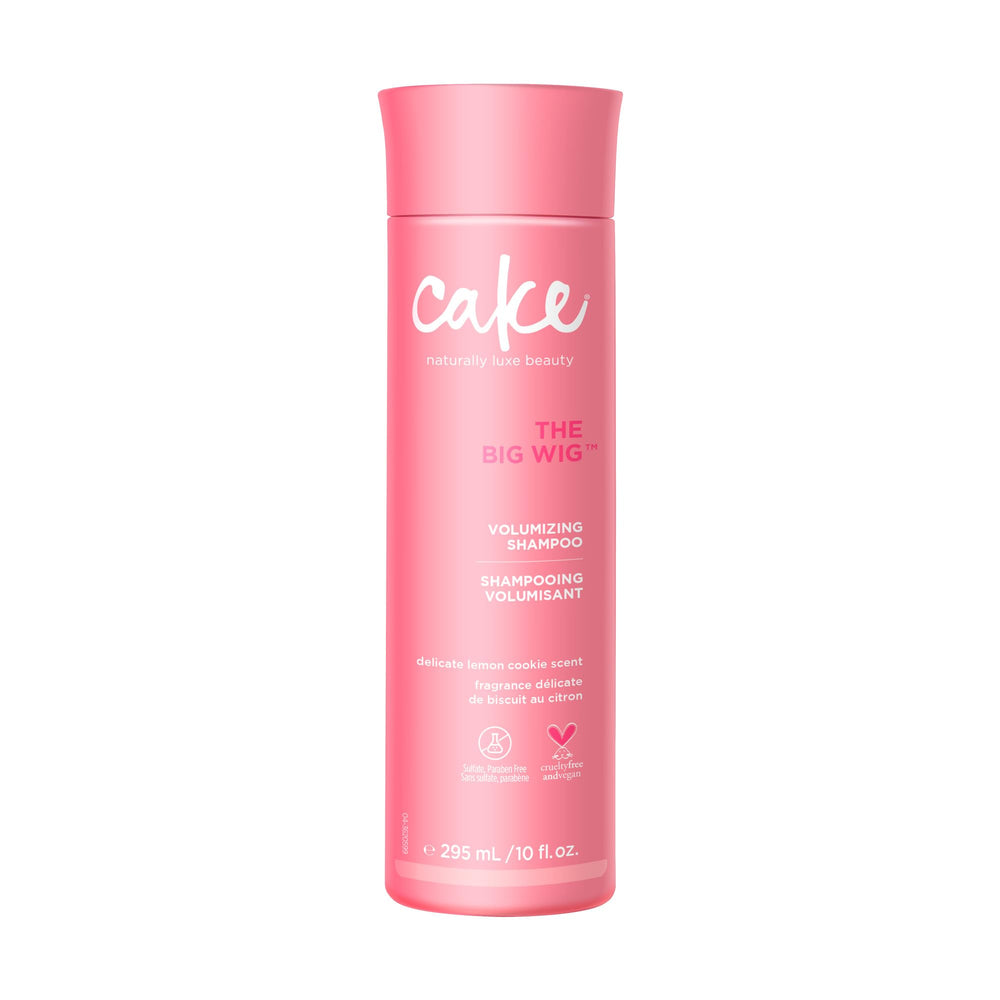 Cake Beauty Big Wig front bottle showing label and size for easy identification and shelf appeal