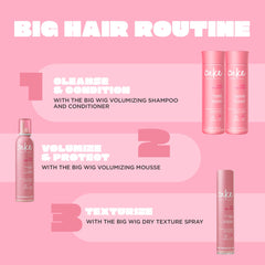 Cake Beauty Big Wig on shower shelf in bathroom scene suggesting volumizing routine and indulgence