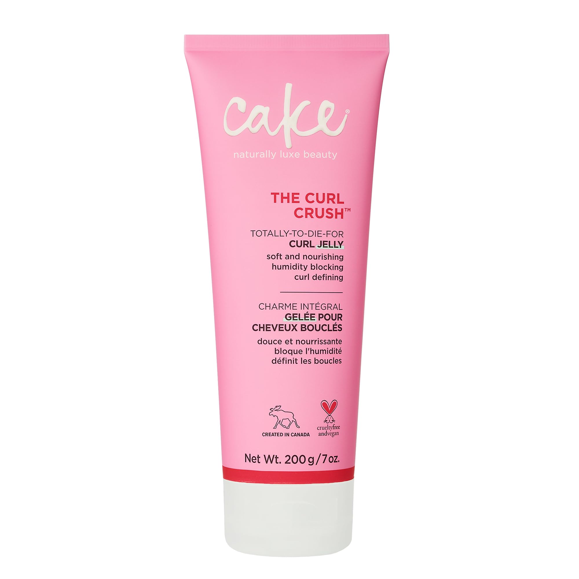 Cake Beauty jar front view showing label and 7 oz size for clear product identification