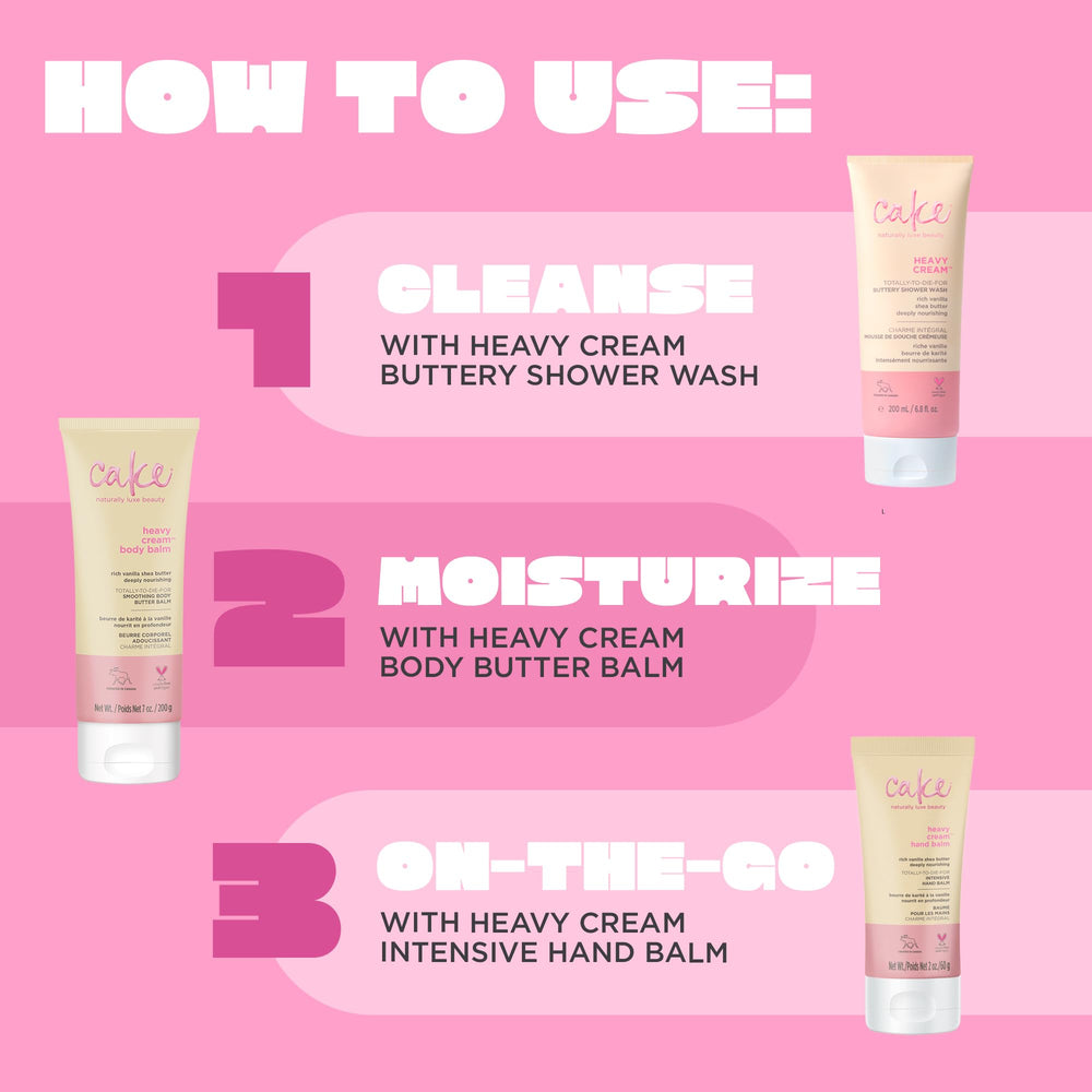 Bathroom shelf styled with Cake Beauty bottle showing indulgent routine and aesthetic benefit